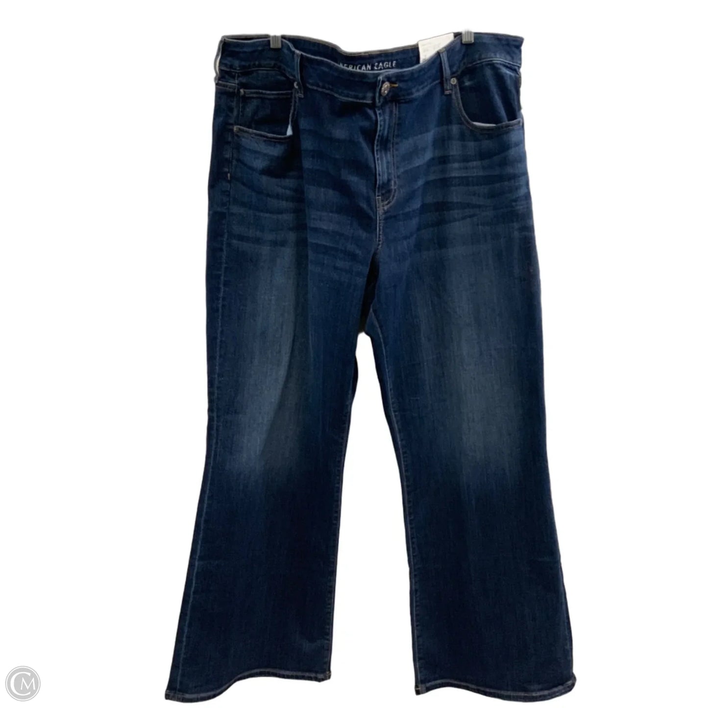 Jeans Boyfriend By American Eagle In Blue Denim, Size: 24