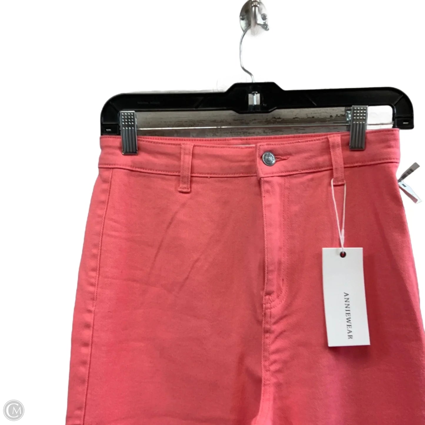 Jeans Wide Leg By Anniewear In Pink Denim, Size: M
