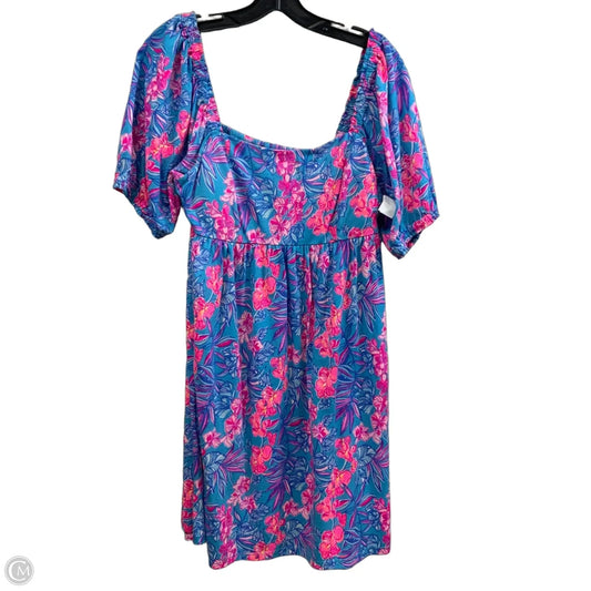 Dress Casual Short By Lilly Pulitzer In Blue & Pink, Size: M