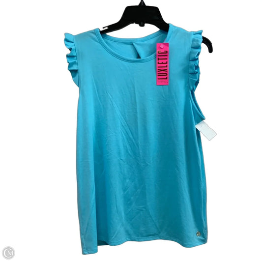Top Sleeveless By Lilly Pulitzer In Blue, Size: L