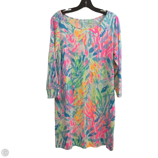 Dress Casual Short By Lilly Pulitzer In Blue & Pink, Size: L