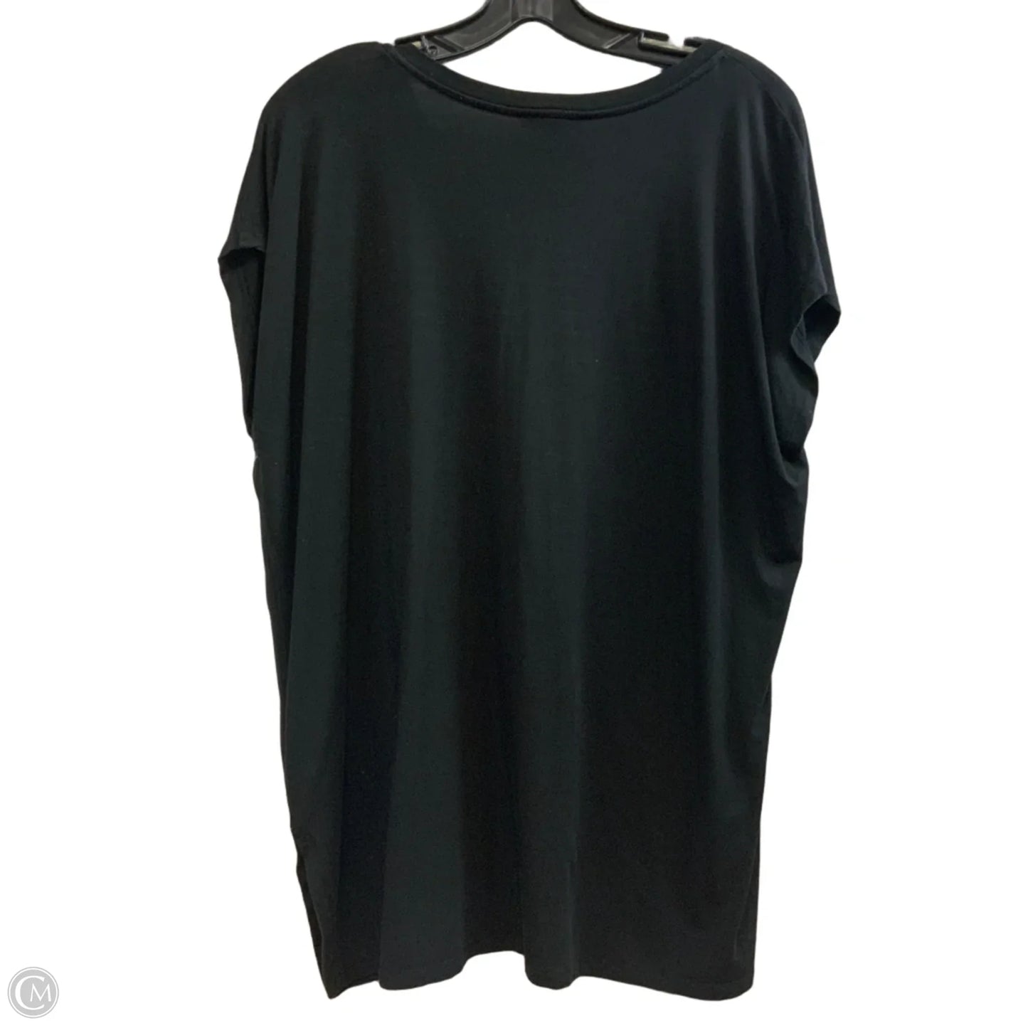 Top Short Sleeve By Eileen Fisher In Black, Size: M