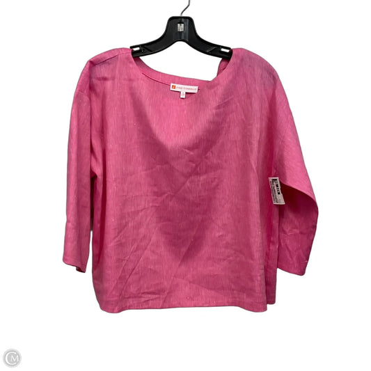 Blouse 3/4 Sleeve By Jude Connally In Pink, Size: S