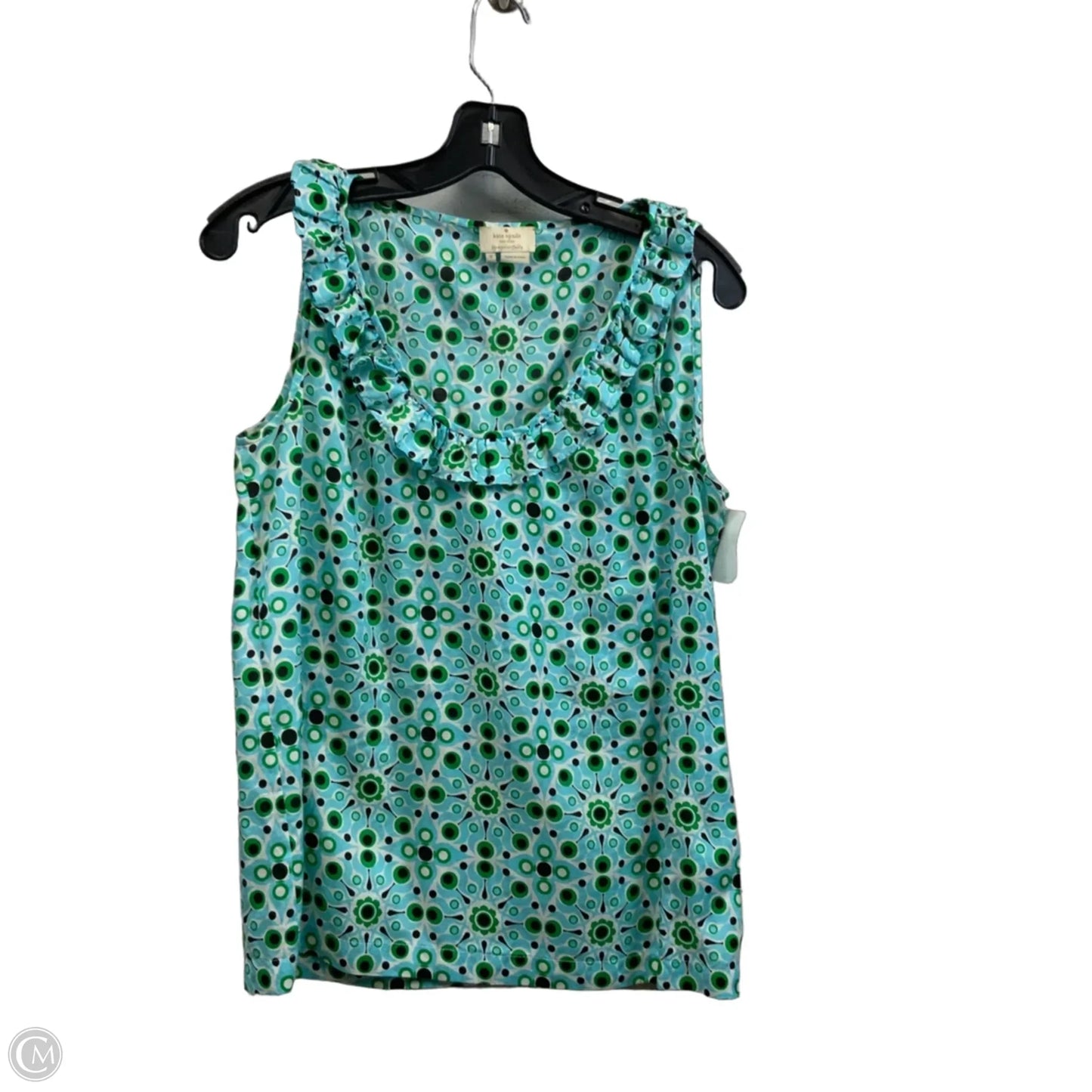 Top Sleeveless Designer By Kate Spade In Blue, Size: M