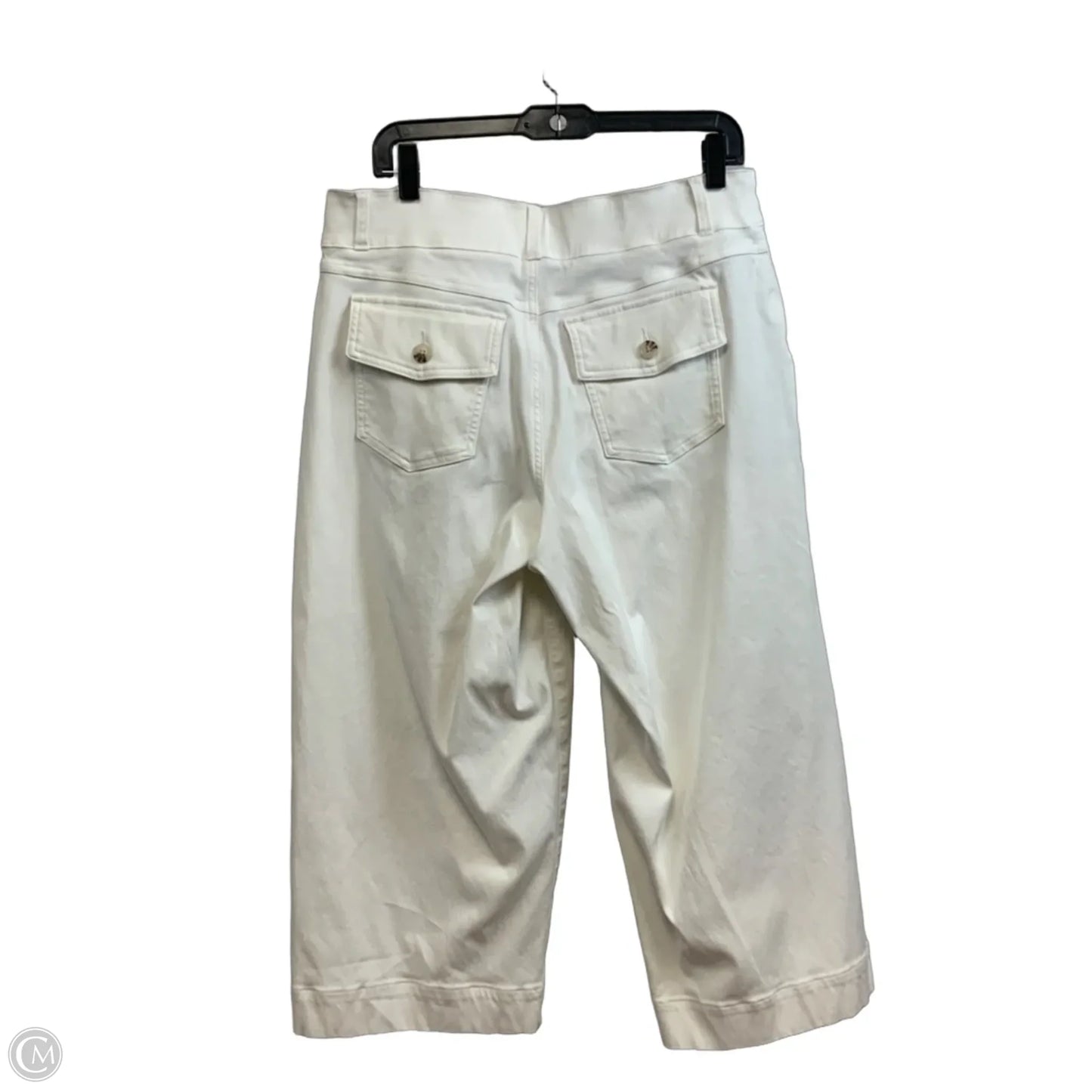 Jeans Cropped By Spanx In White Denim, Size: 1x