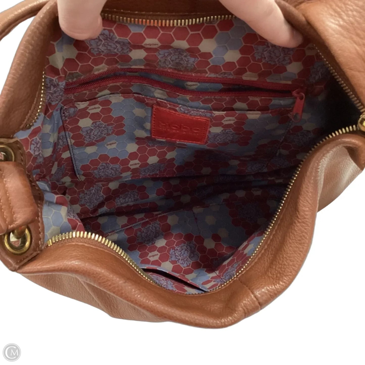 Handbag Leather By Hobo Intl, Size: Medium