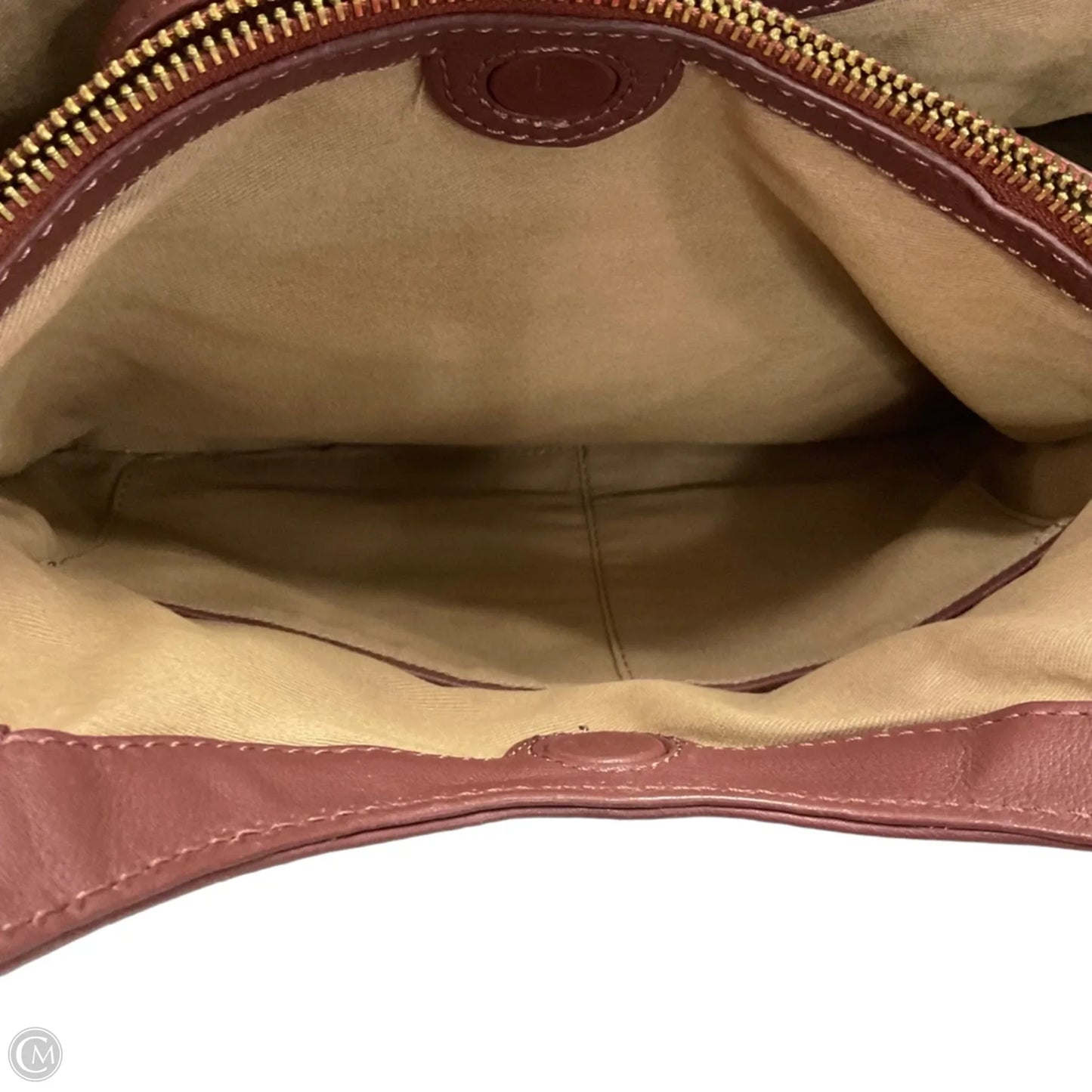 Handbag Leather By Hobo Intl, Size: Medium