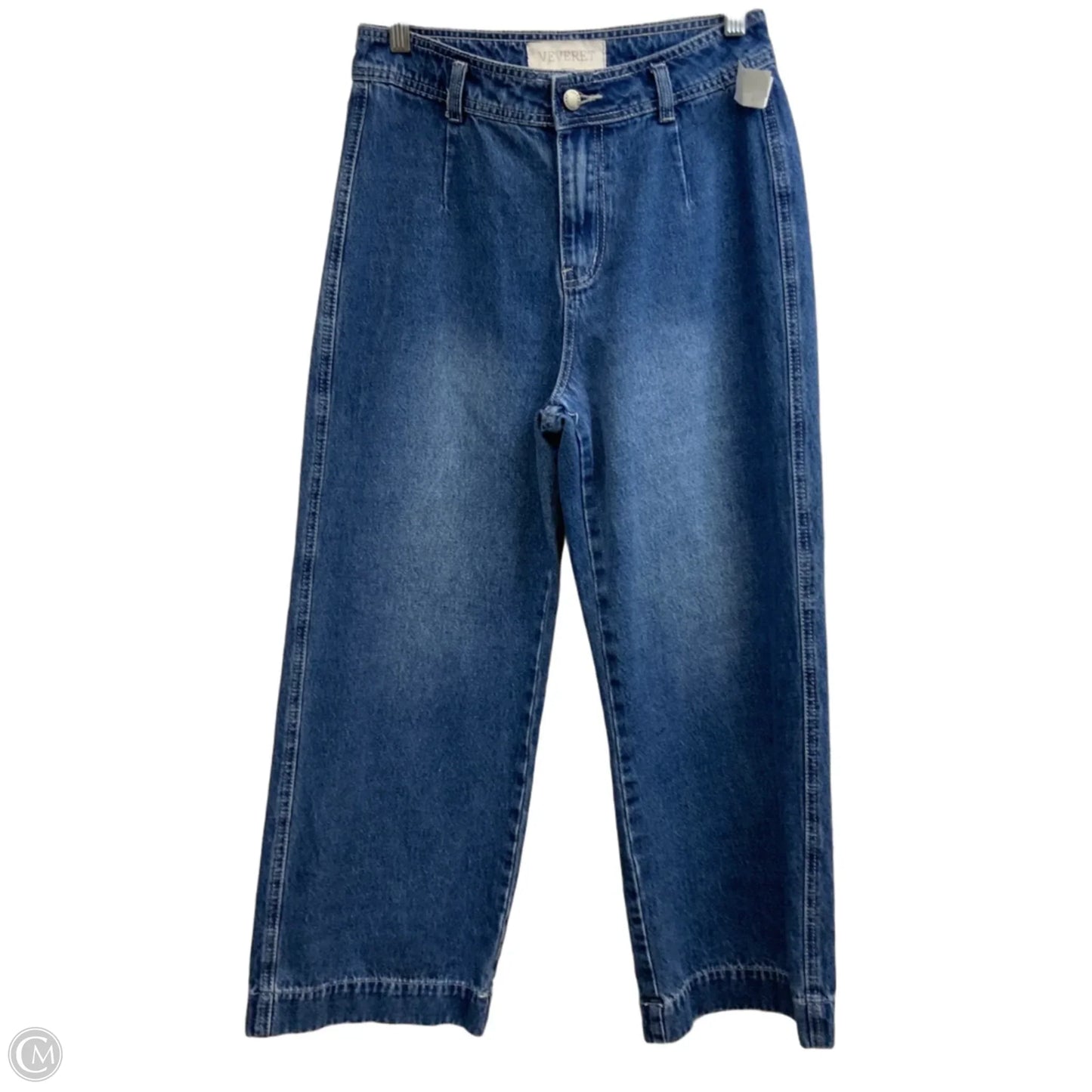 Jeans Wide Leg By Veveret In Blue Denim, Size: M