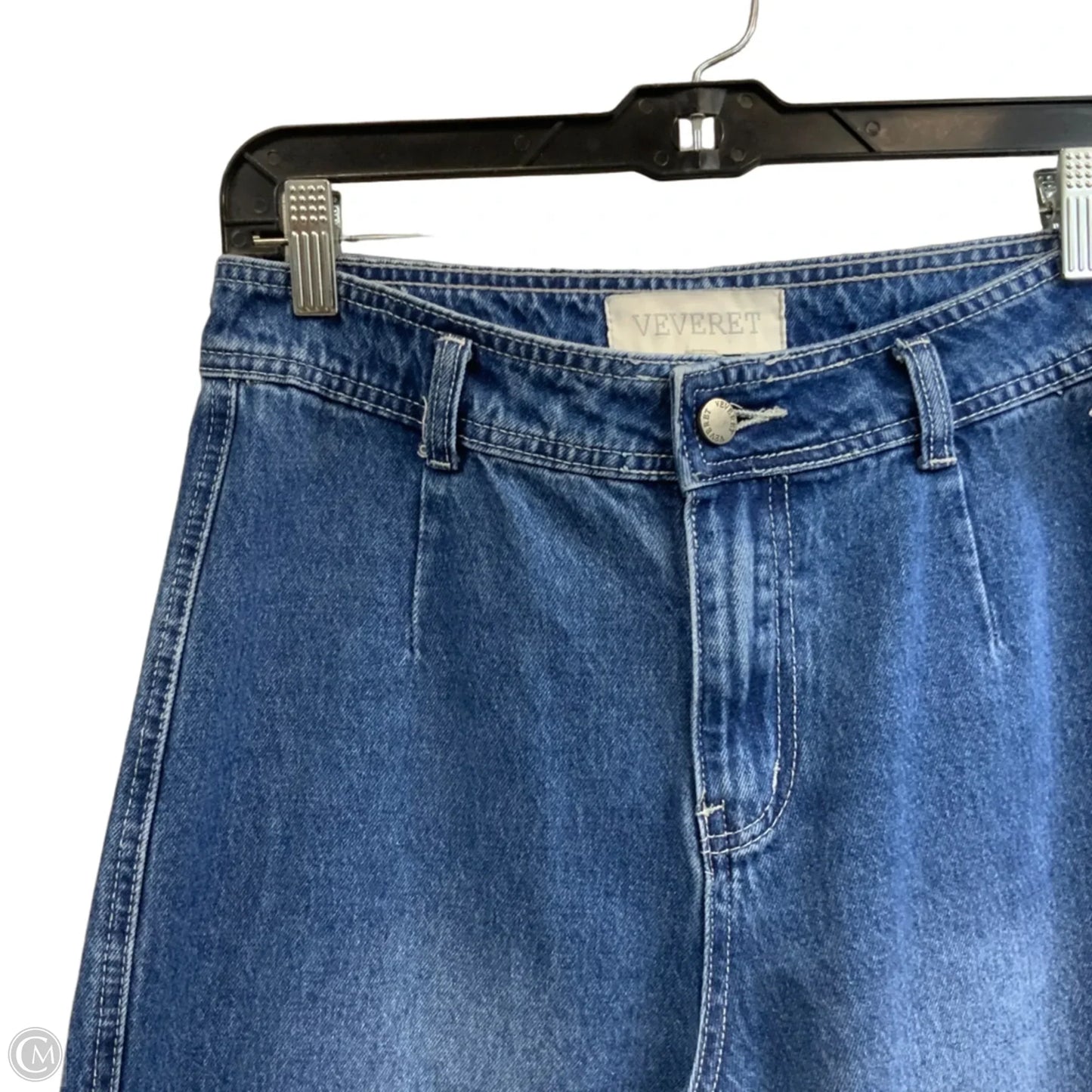Jeans Wide Leg By Veveret In Blue Denim, Size: M