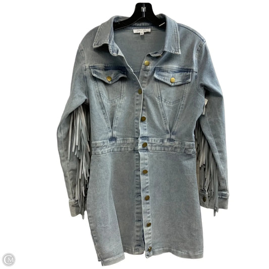 Jacket Denim By Cloud Ten In Blue Denim, Size: S