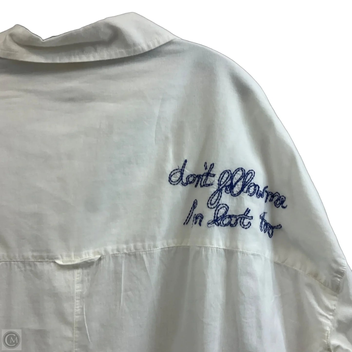 Blouse 3/4 Sleeve By ALLIHOP In White, Size: Xs