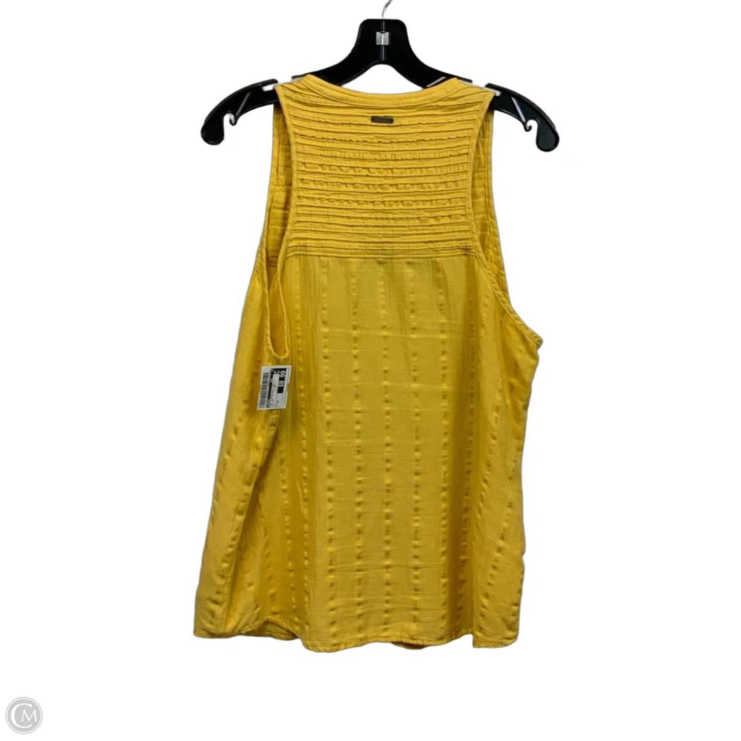 Top Sleeveless By Prana In Yellow, Size: M