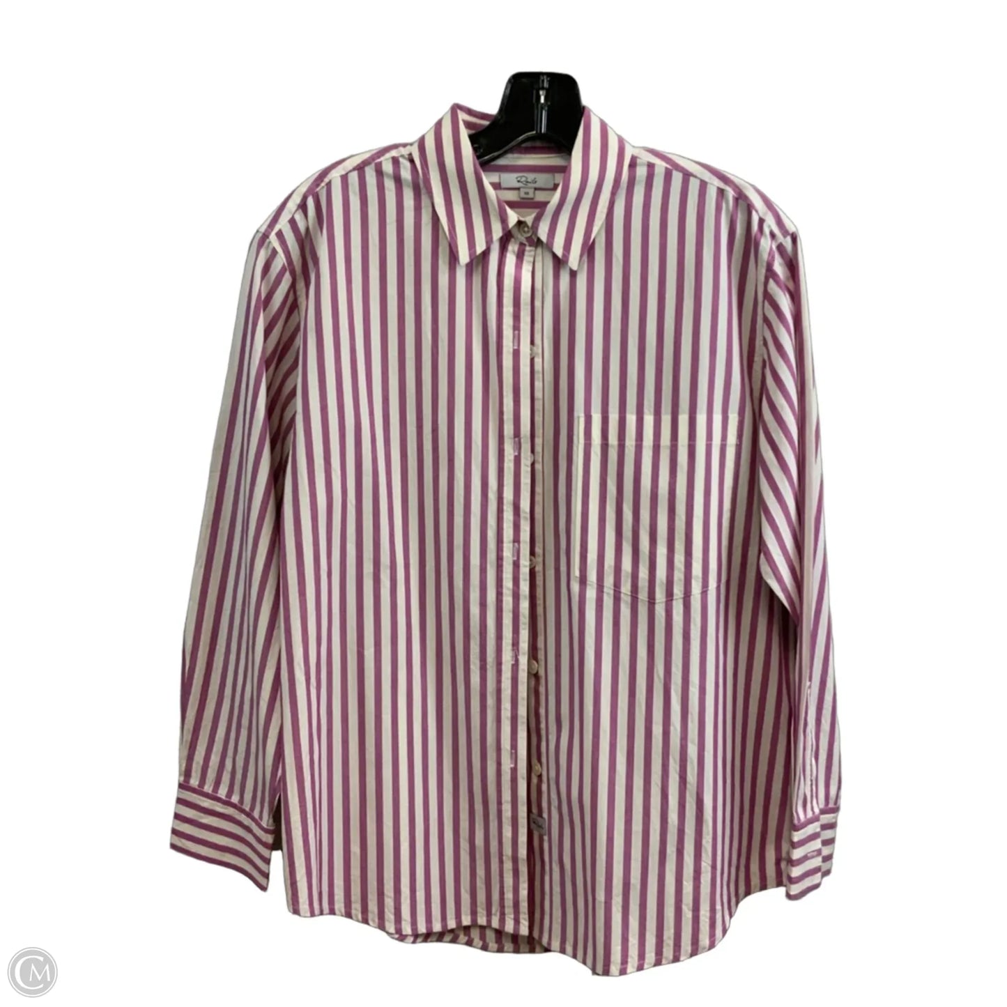 Blouse Long Sleeve By Rails In Purple, Size: Xs