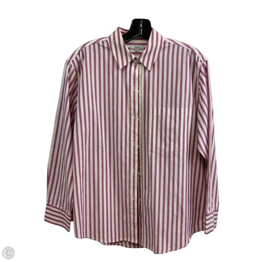 Blouse Long Sleeve By Rails In Purple, Size: Xs