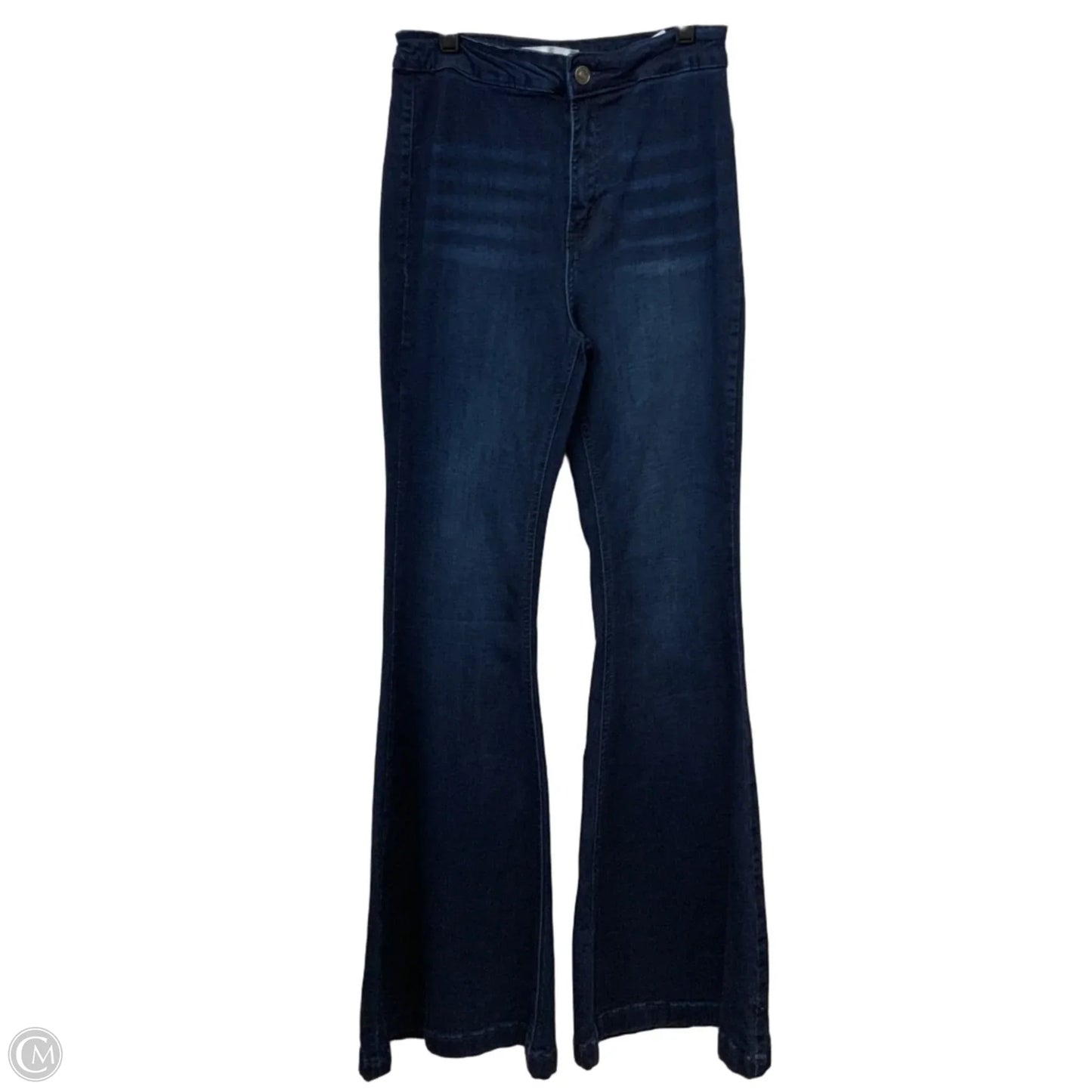 Jeans Flared By Kancan In Blue Denim, Size: 6