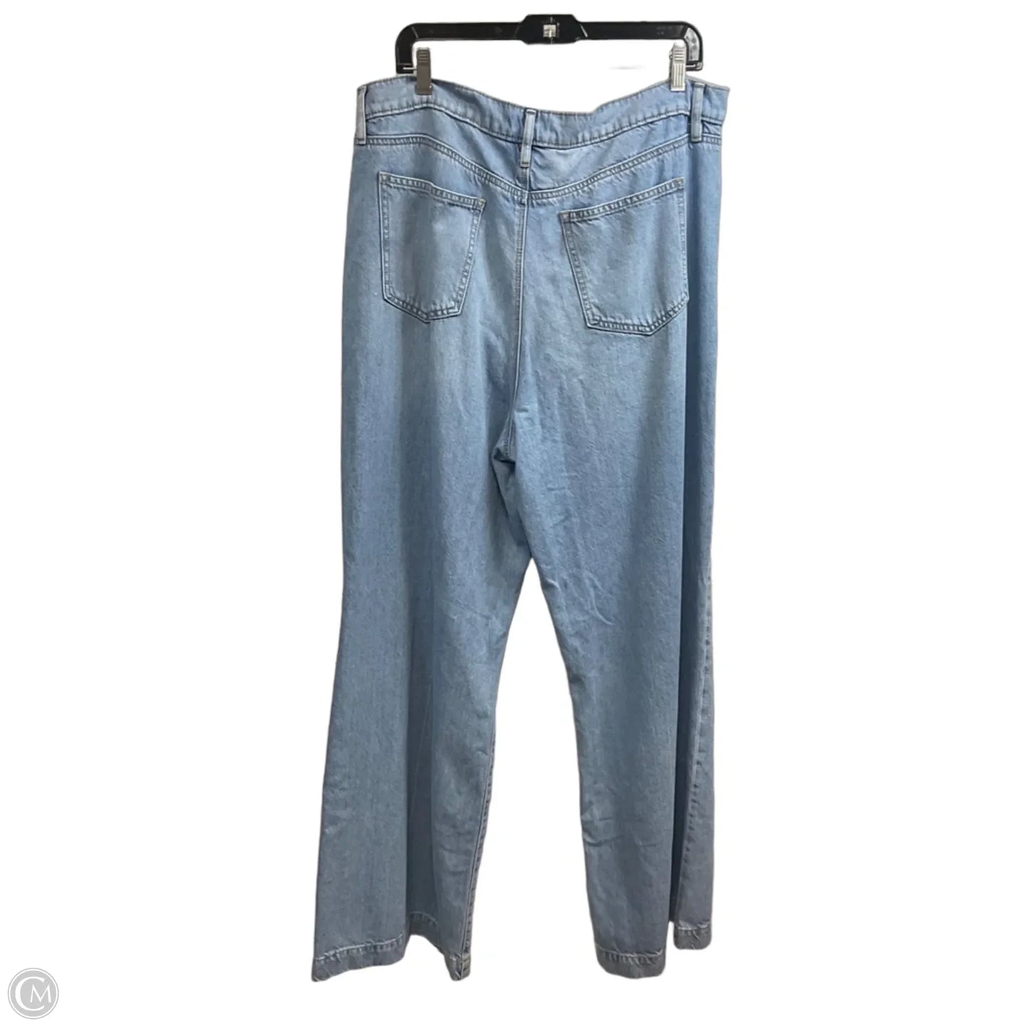 Jeans Wide Leg By Ann Taylor In Blue Denim, Size: 16