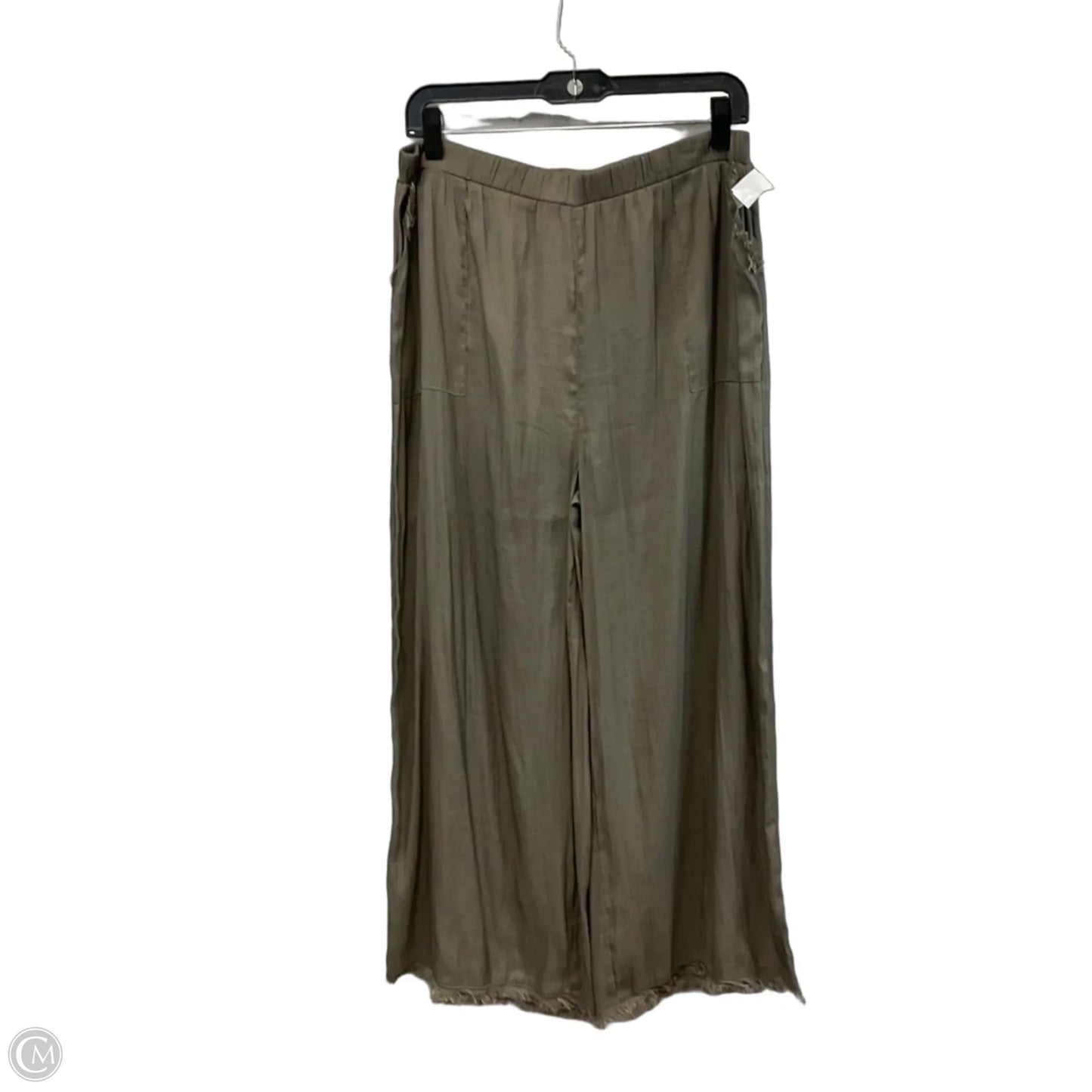 Pants Wide Leg By Grade & Gather In Green, Size: L