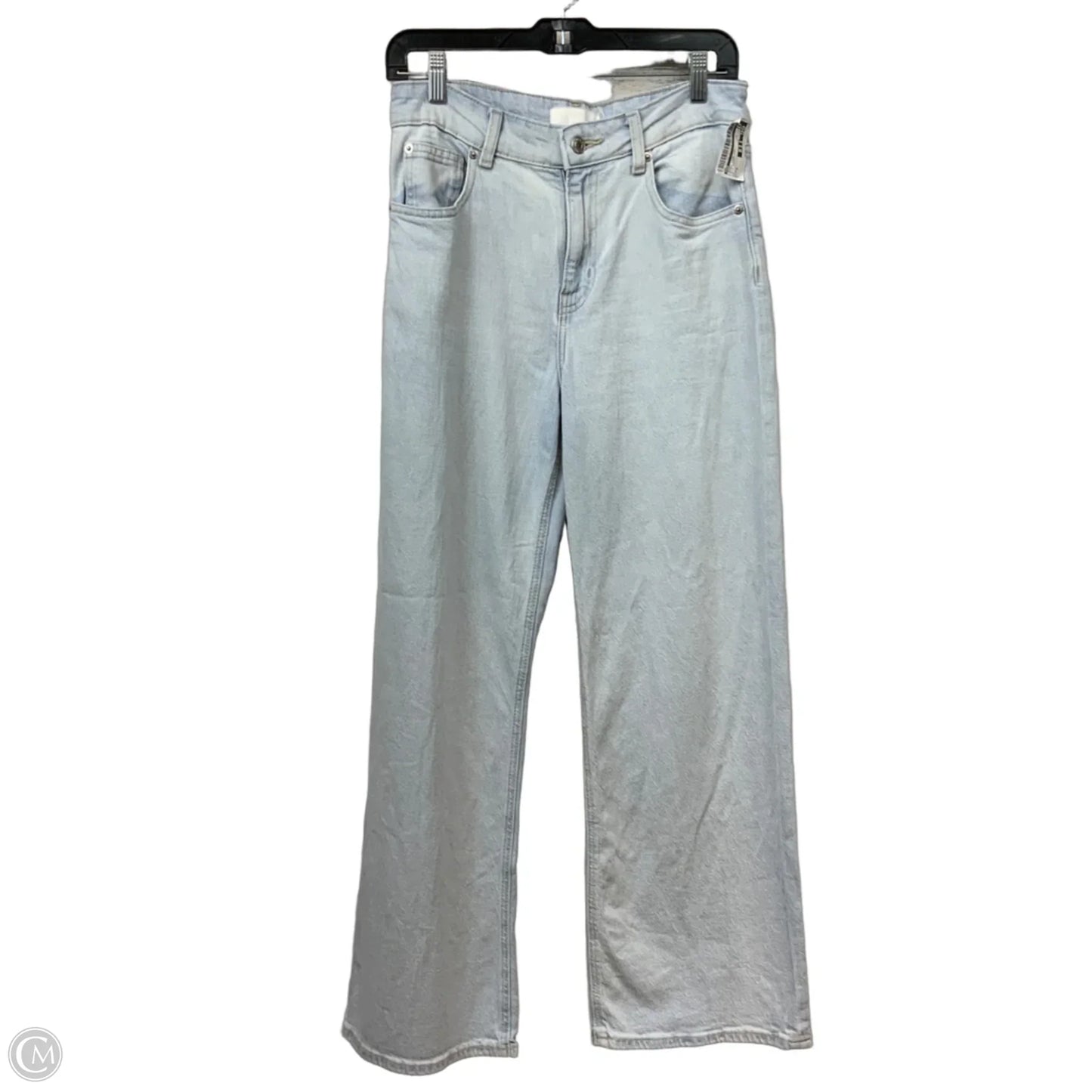Jeans Wide Leg By H&m In Blue Denim, Size: 6