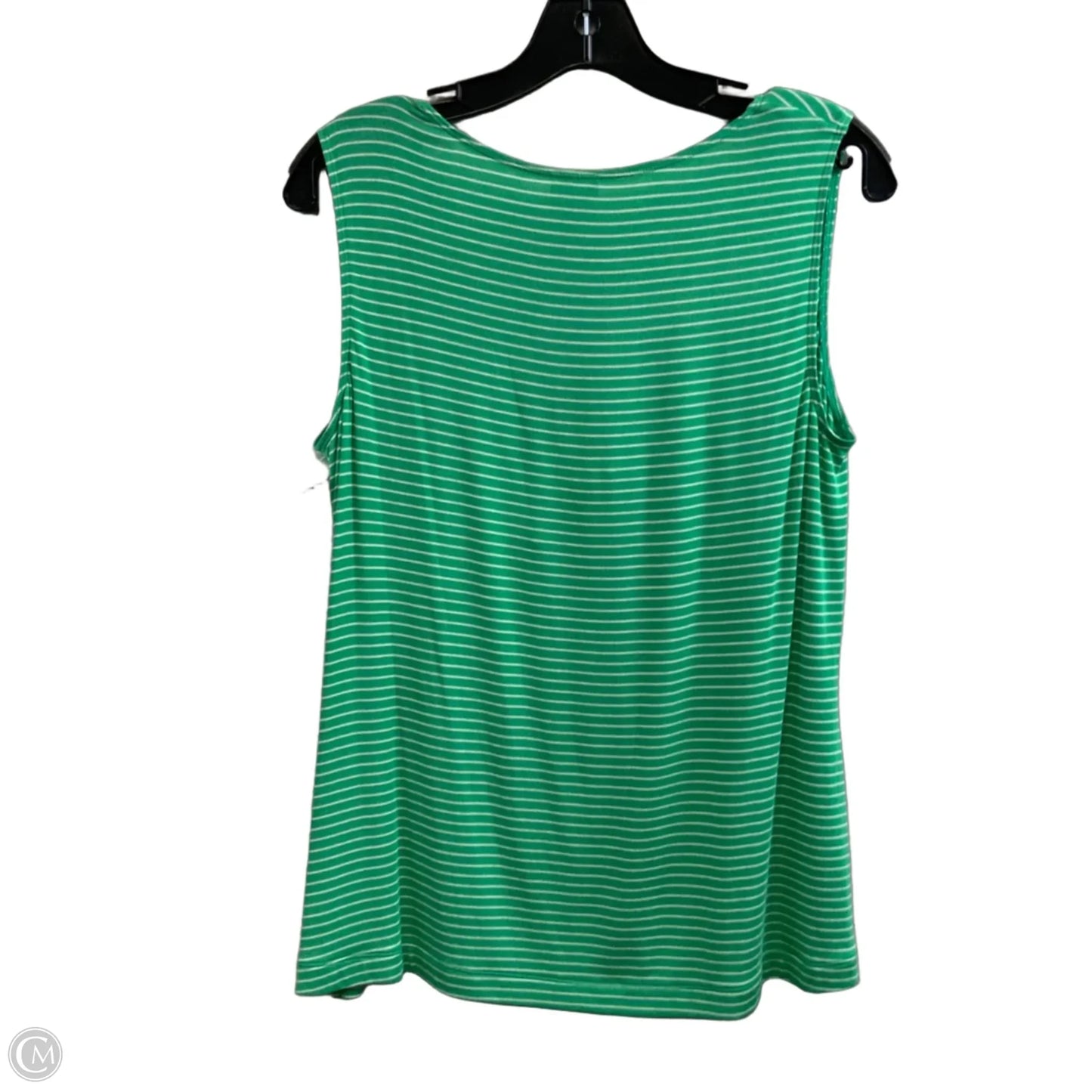 Blouse Sleeveless By Cabi In Green, Size: M