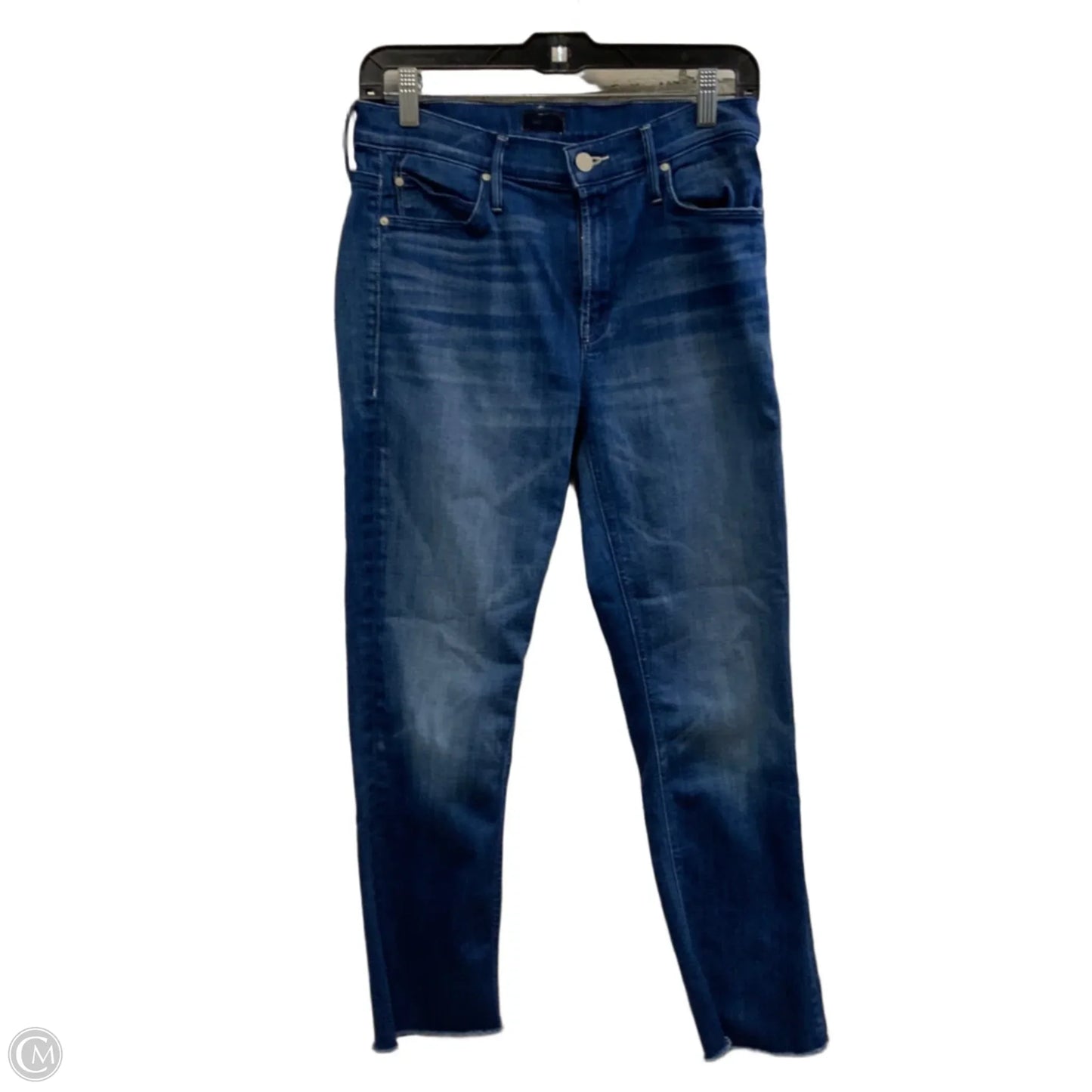 Jeans Straight By Mother In Blue Denim, Size: 8