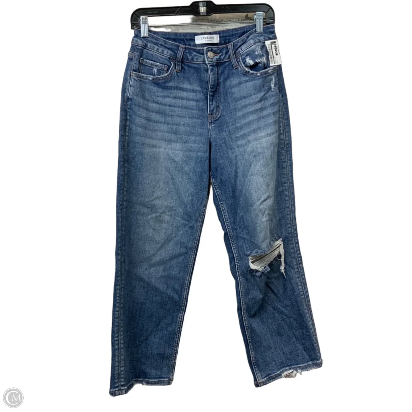Jeans Straight By Vervet In Blue Denim, Size: 8
