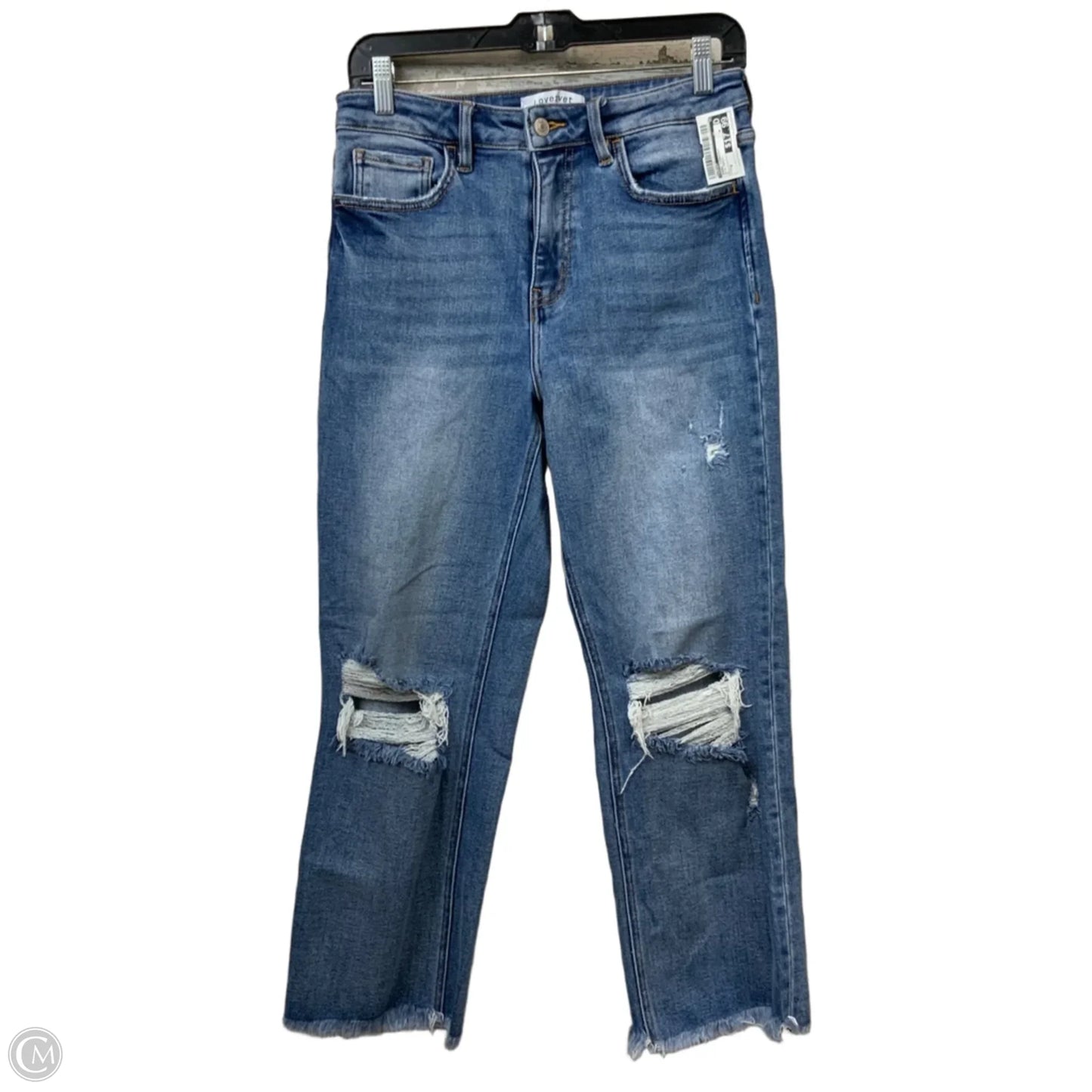 Jeans Straight By Vervet In Blue Denim, Size: 8