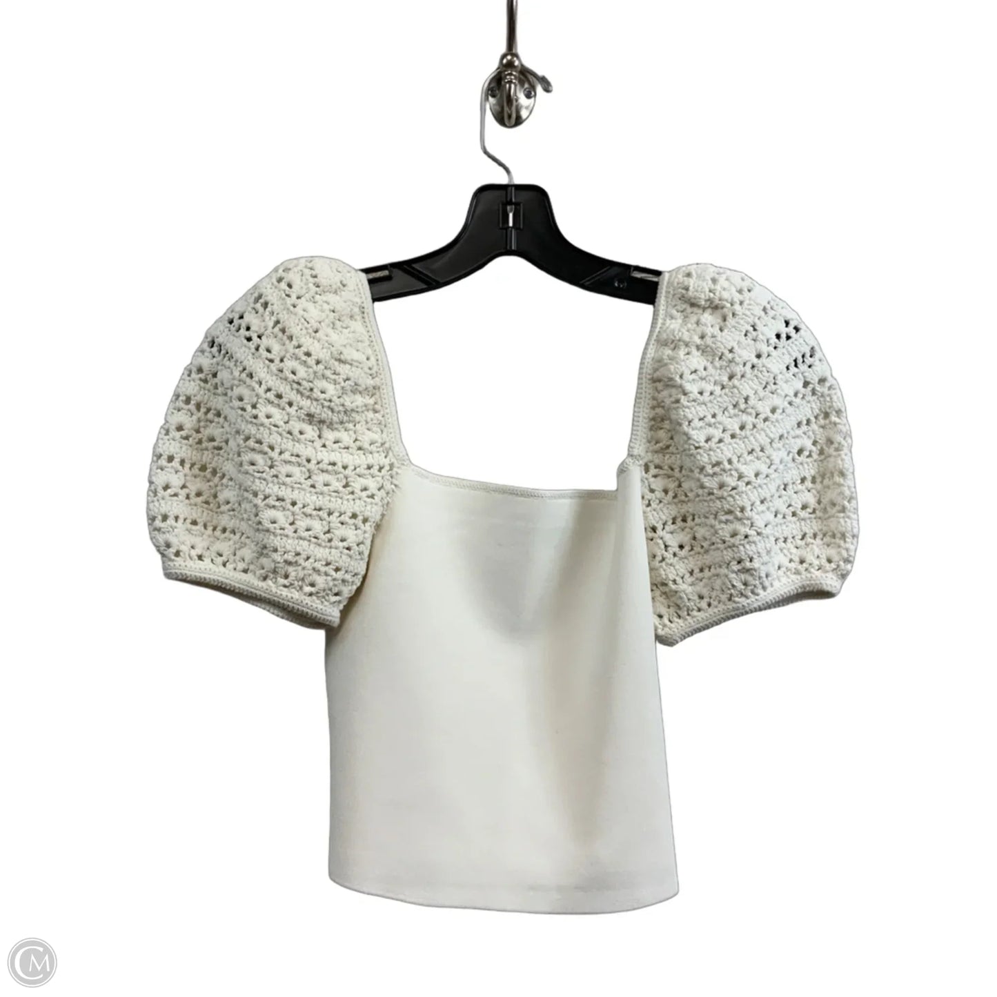 Blouse Designer By Alice + Olivia In Cream, Size: M