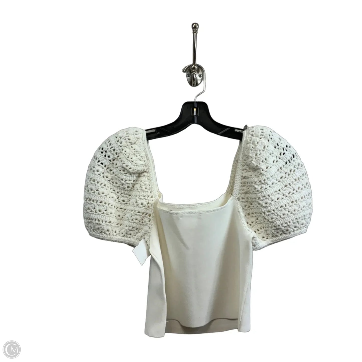 Blouse Designer By Alice + Olivia In Cream, Size: M