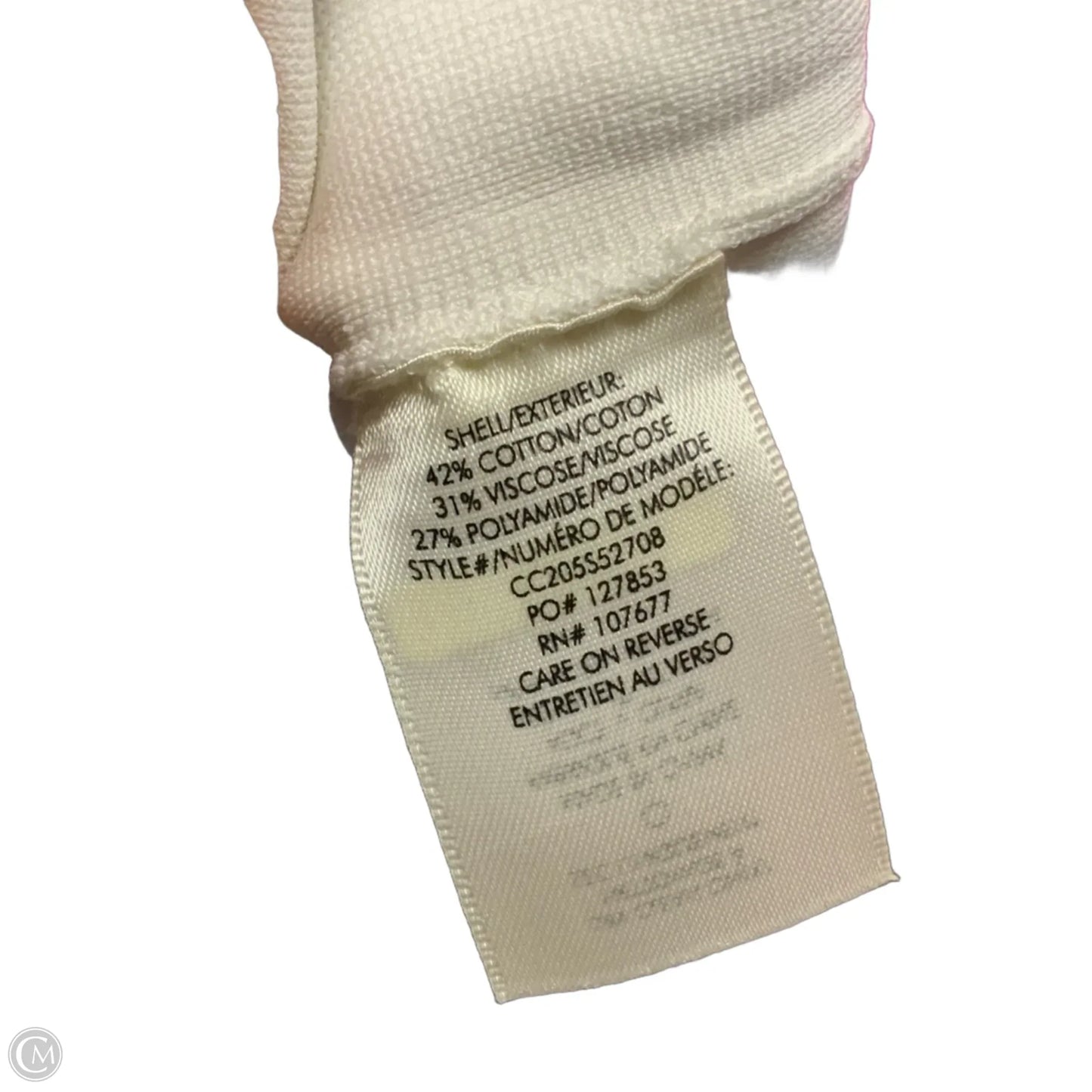 Blouse Designer By Alice + Olivia In Cream, Size: M