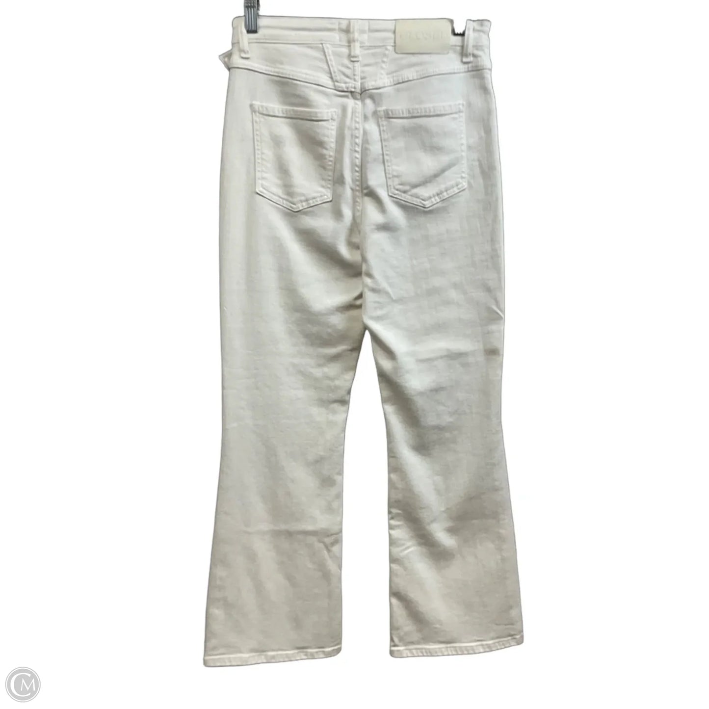 Jeans Flared By Closed In White Denim, Size: 0