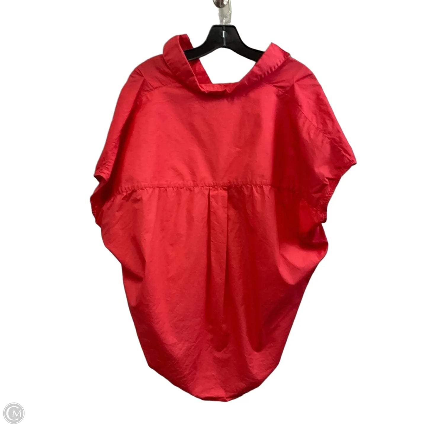 Blouse Short Sleeve By French Connection In Red, Size: M