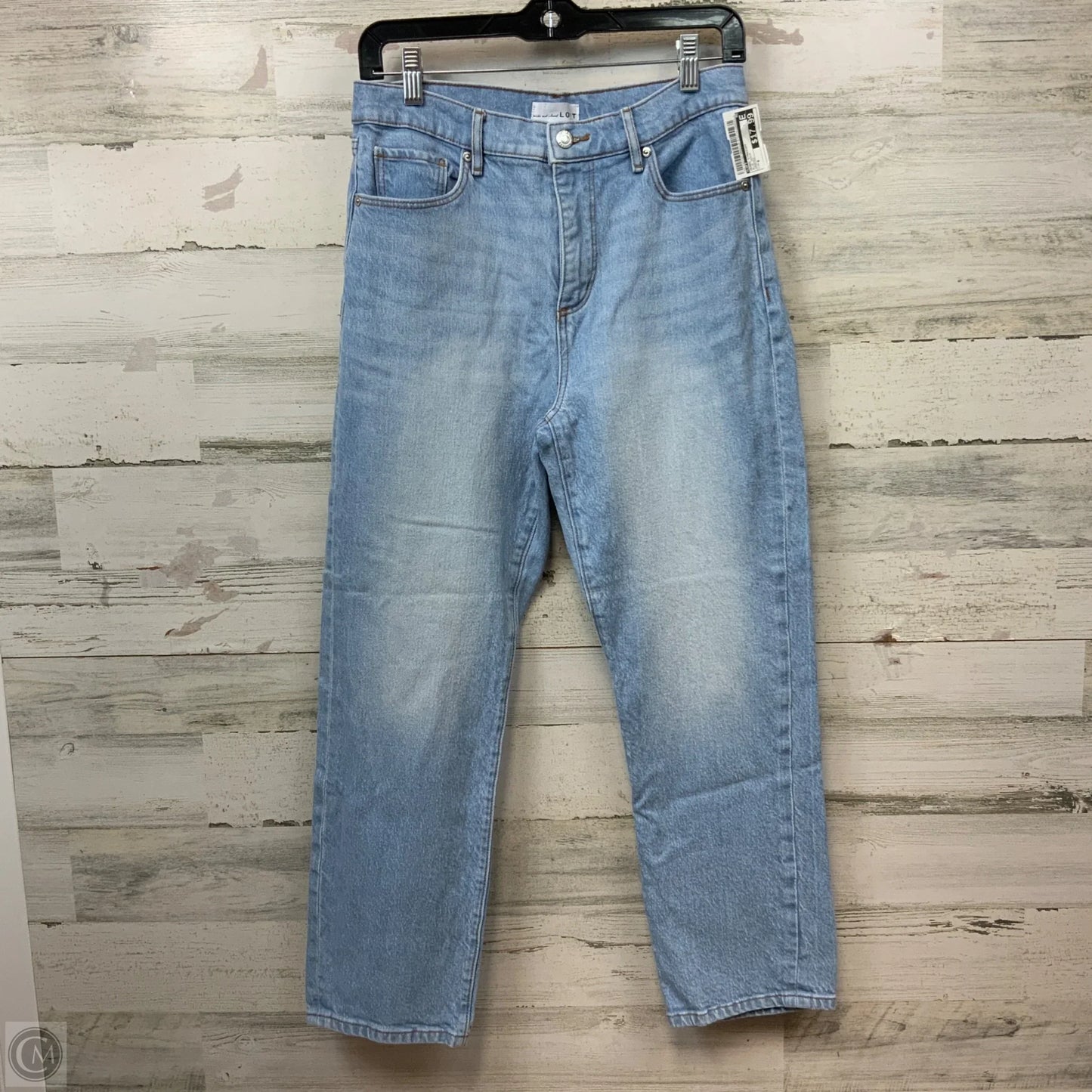 Jeans Straight By Loft In Blue Denim, Size: 4