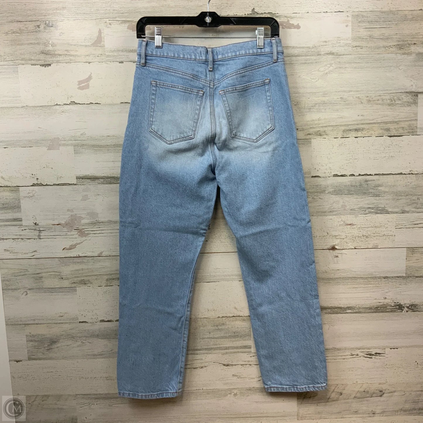 Jeans Straight By Loft In Blue Denim, Size: 4