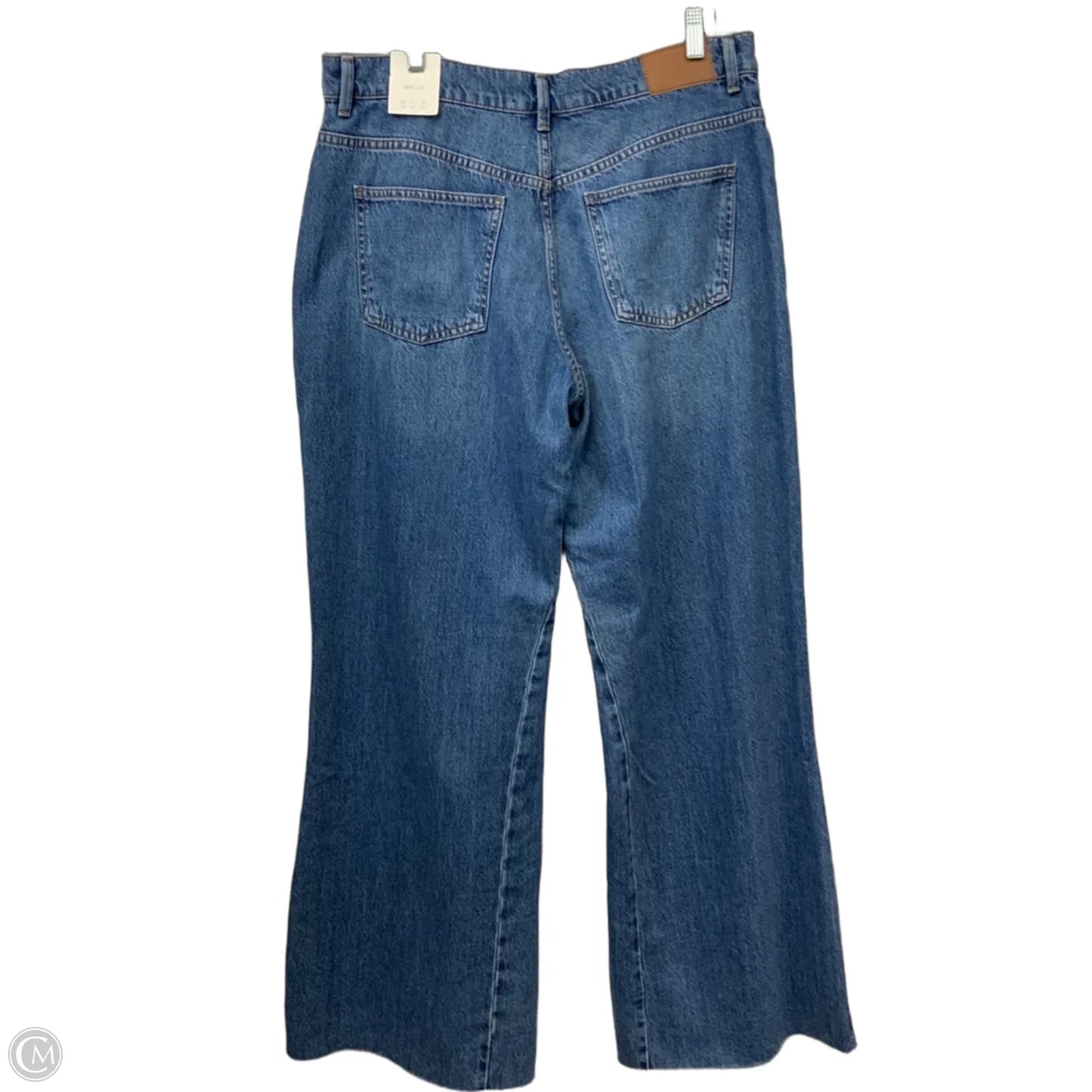 Jeans Wide Leg By Zara In Blue Denim, Size: 12