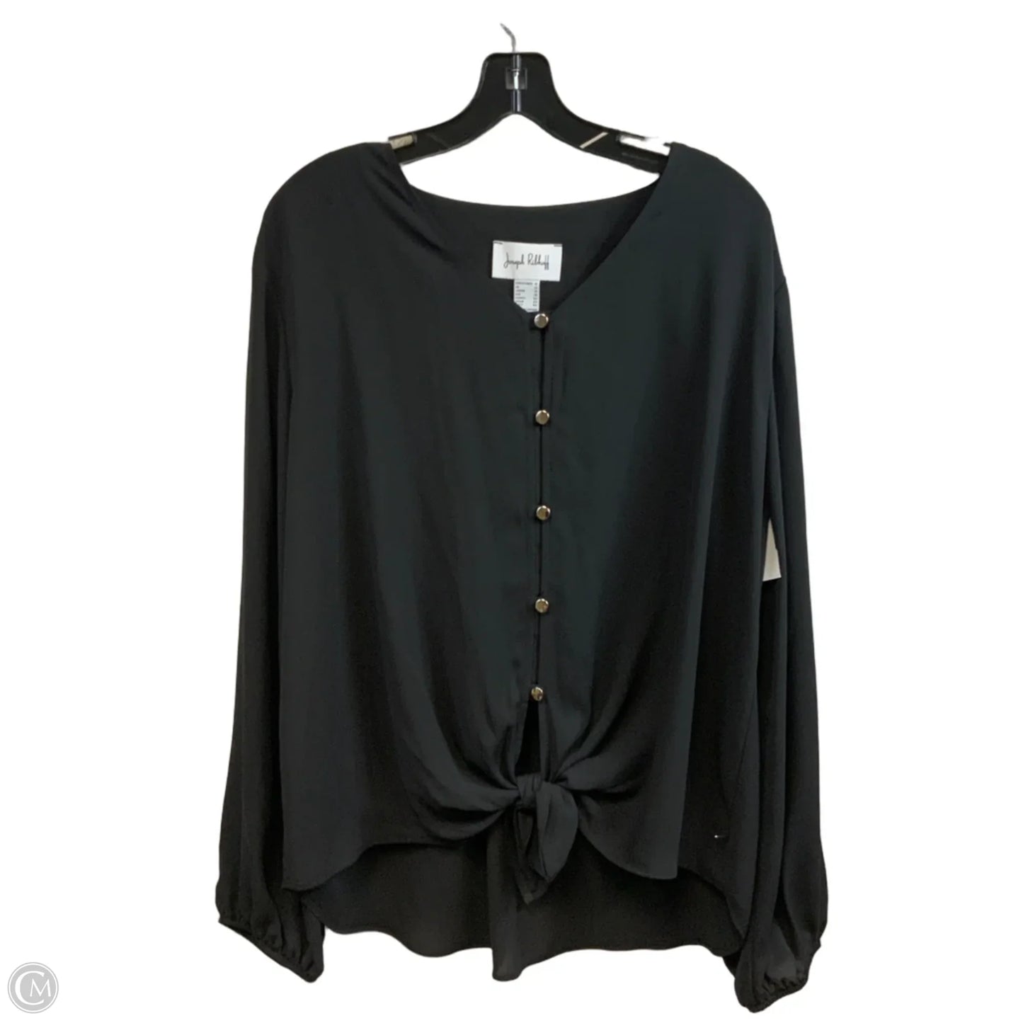 Blouse Long Sleeve By Joseph Ribkoff In Black, Size: M
