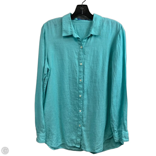Blouse Long Sleeve By J Mclaughlin In Blue, Size: L