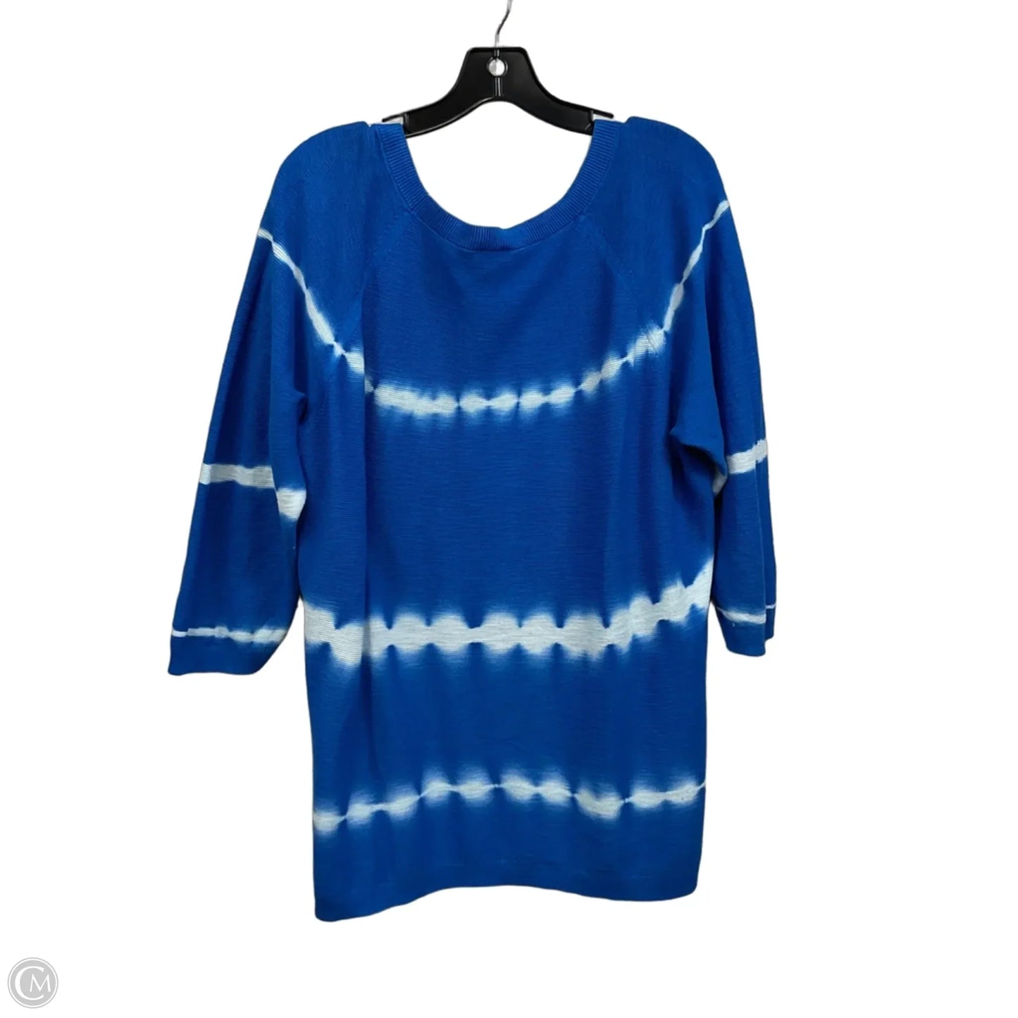 Sweater Short Sleeve By Talbots In Blue, Size: 2x