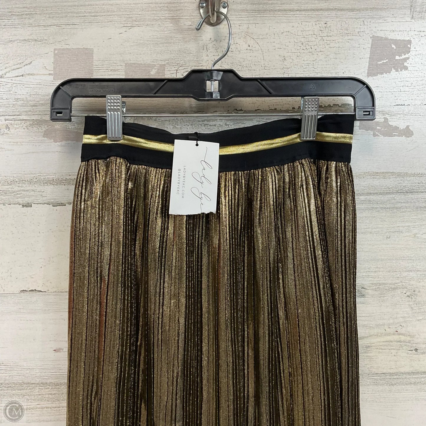 Skirt Midi By Moon River In Gold, Size: Xs