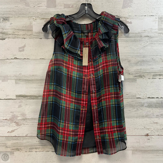 Blouse Sleeveless By J. Crew In Black, Size: M