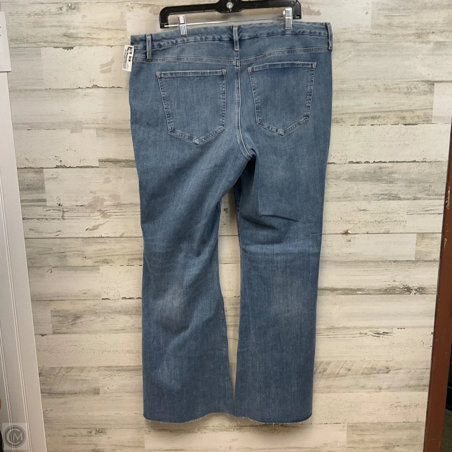 Jeans Flared By Express In Blue Denim, Size: Xl