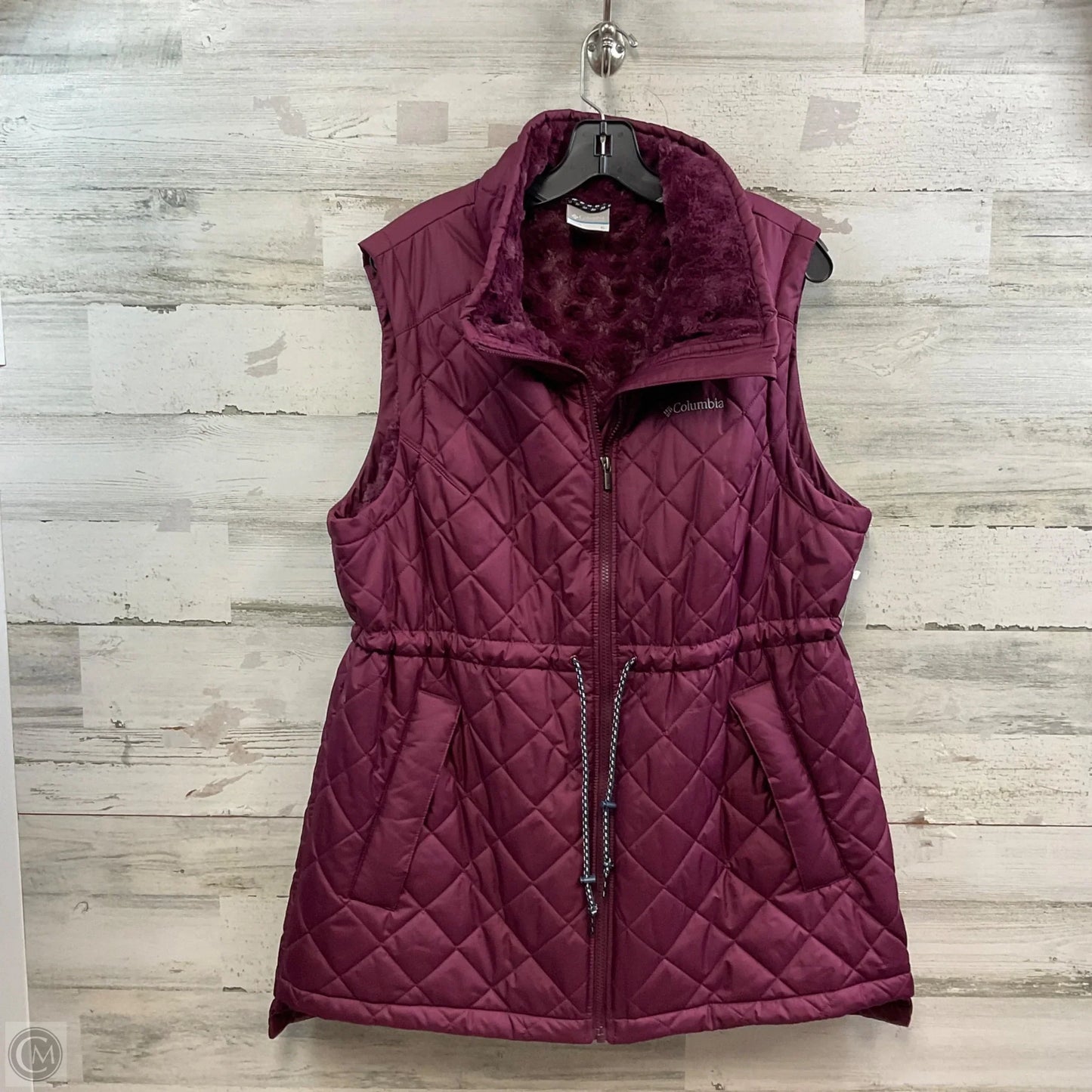 Vest Puffer & Quilted By Columbia In Maroon, Size: Xl