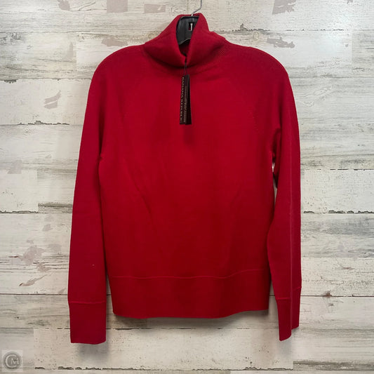 Top Long Sleeve By Banana Republic In Red, Size: M