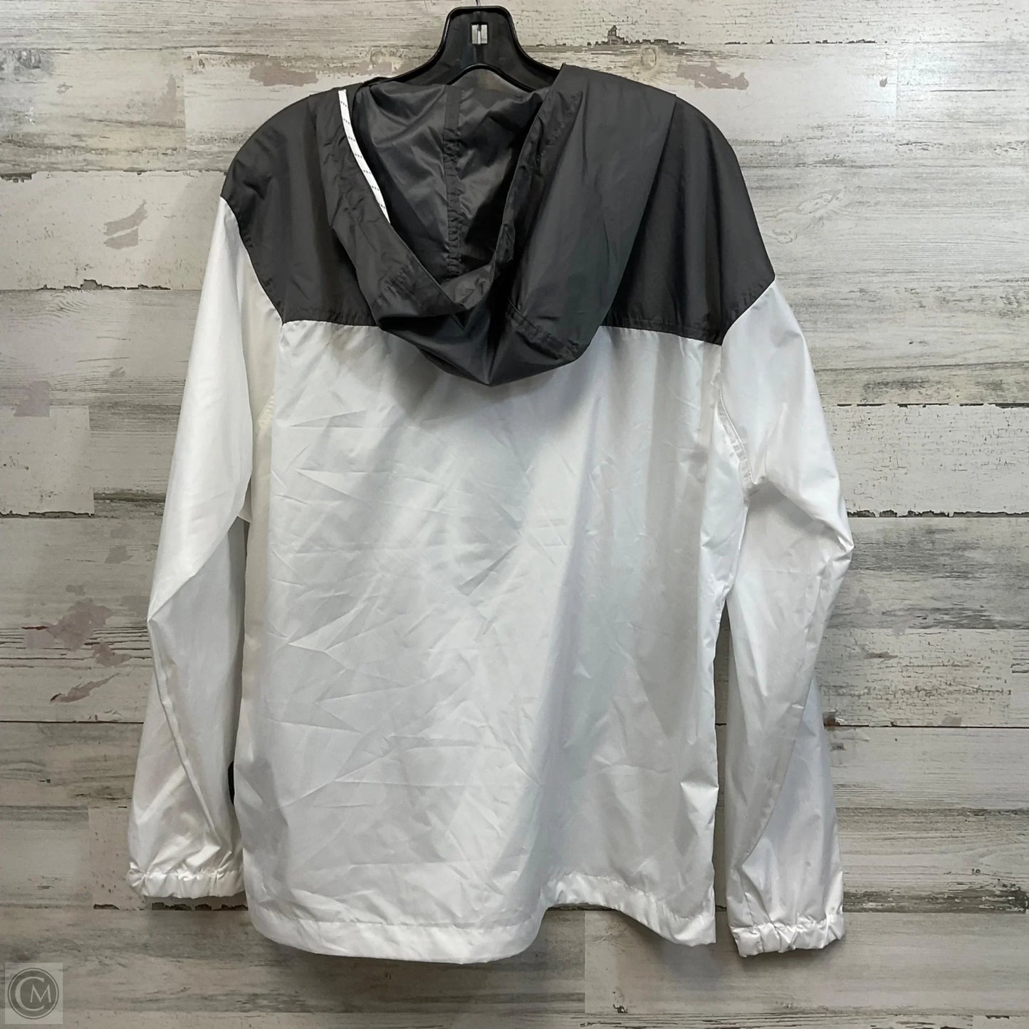 Jacket Windbreaker By Columbia In White, Size: M