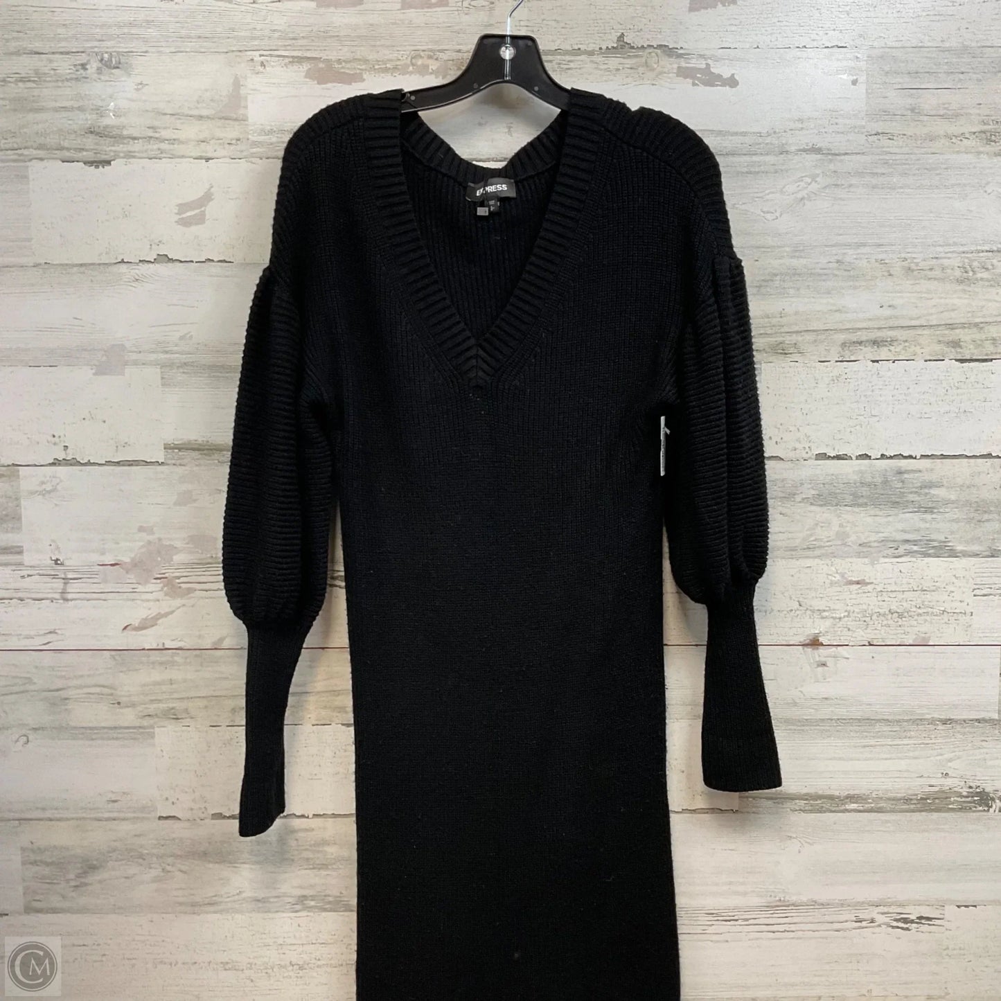 Dress Sweater By Express In Black, Size: S