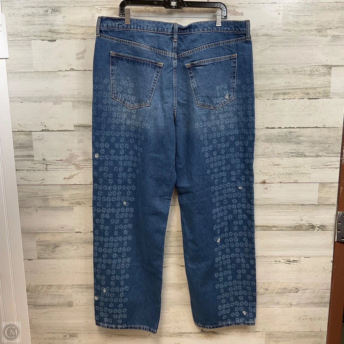 Jeans Straight By Universal Thread In Blue Denim, Size: 16