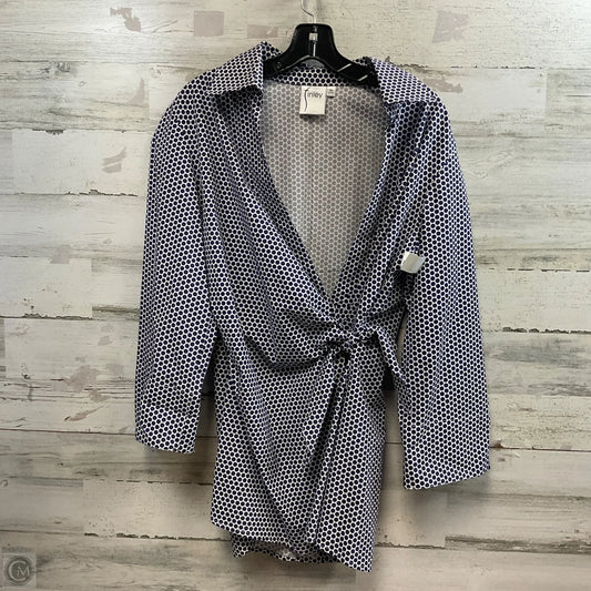 Top Long Sleeve By FINLEY In Blue, Size: Xl