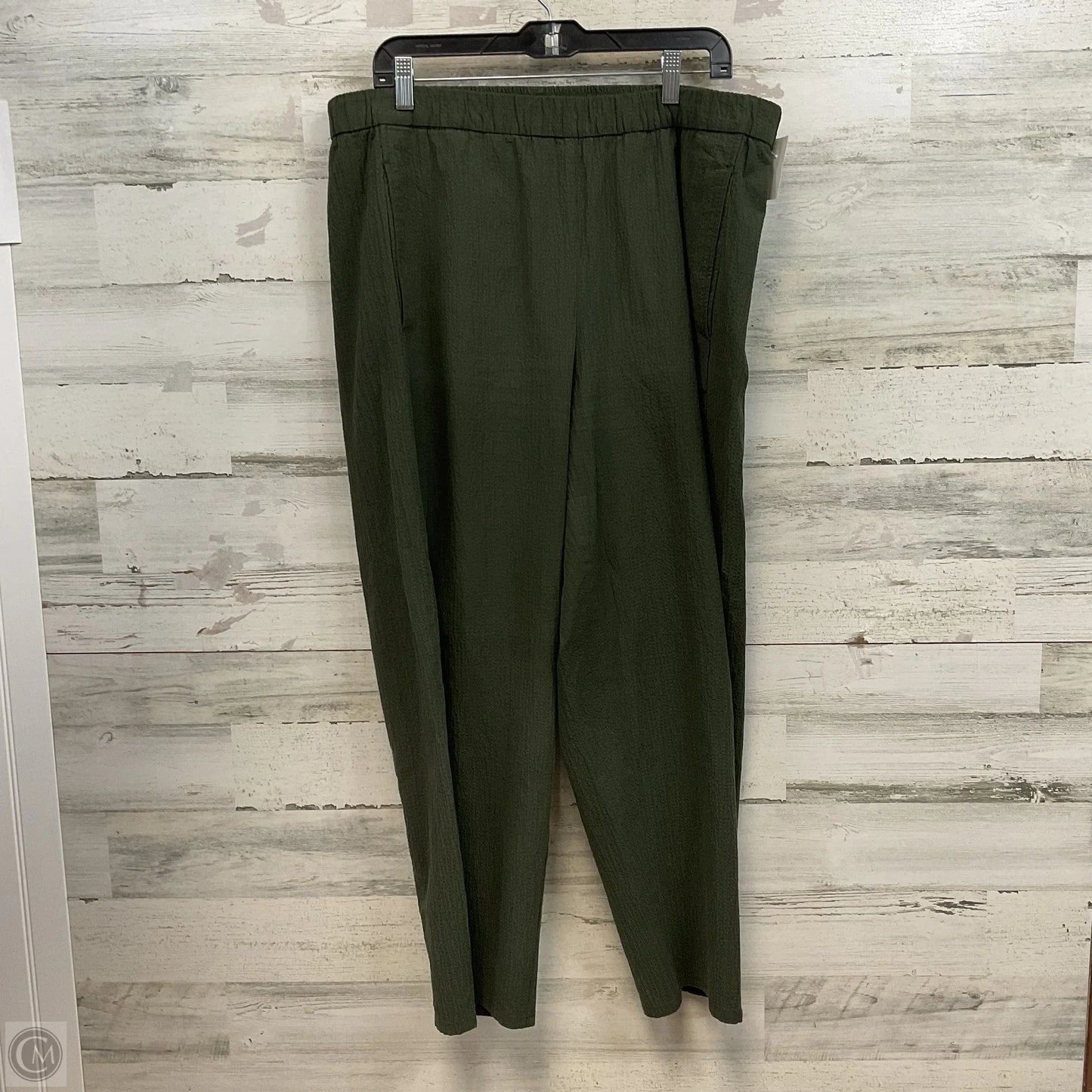 Top 2pc Long Sleeve By Eileen Fisher In Green, Size: L
