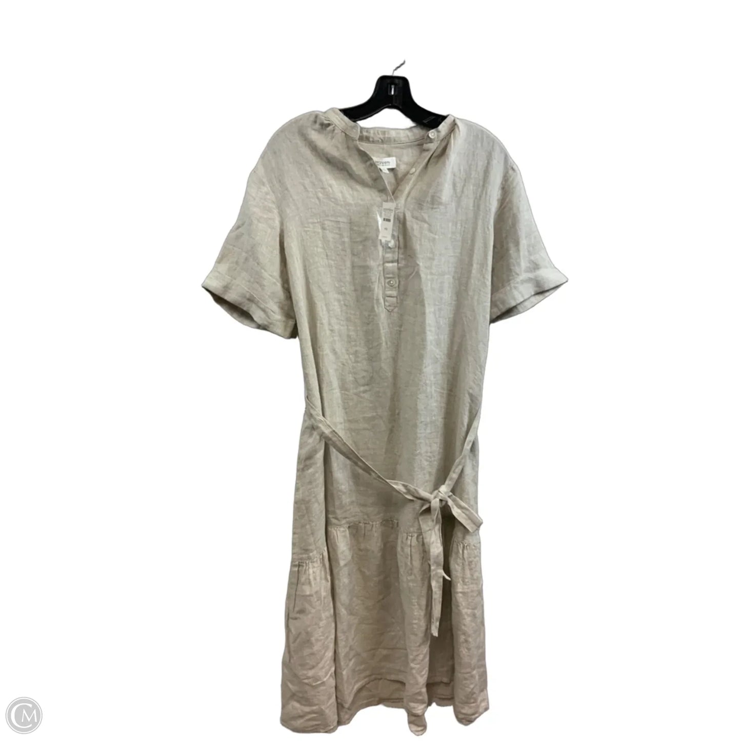 Dress Casual Midi By Haven In Tan, Size: XS