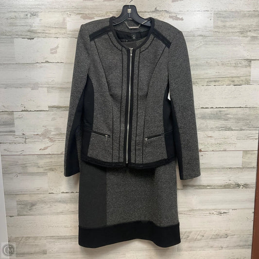 Dress Suit 2pc By White House Black Market In Black & Grey, Size: 14