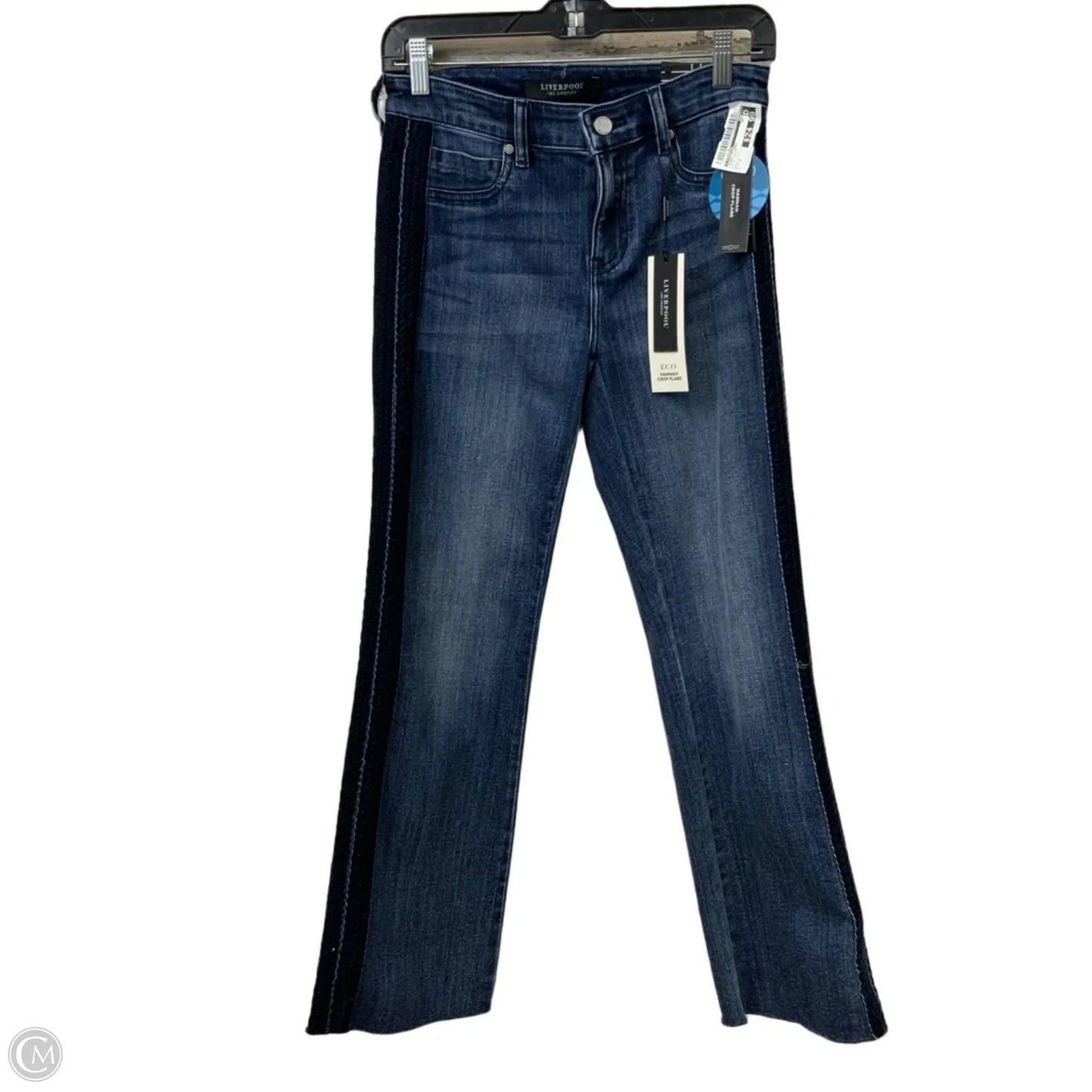 Jeans Flared By Liverpool In Blue Denim, Size: 2